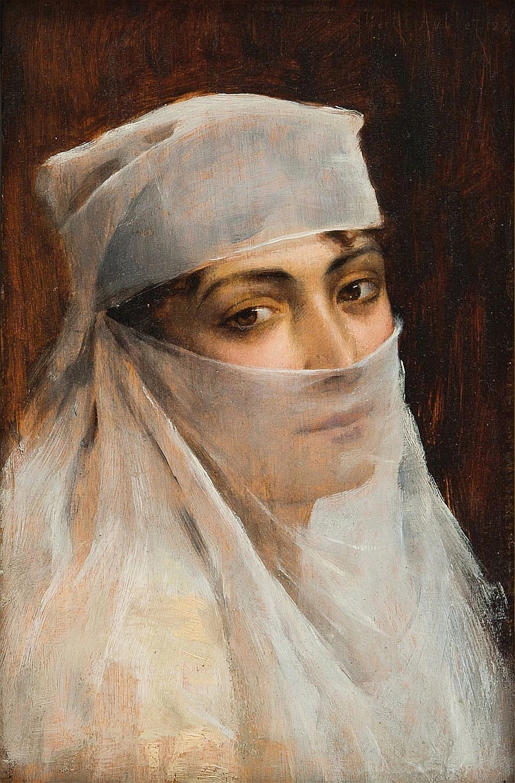 Ragazza giovane con il velo